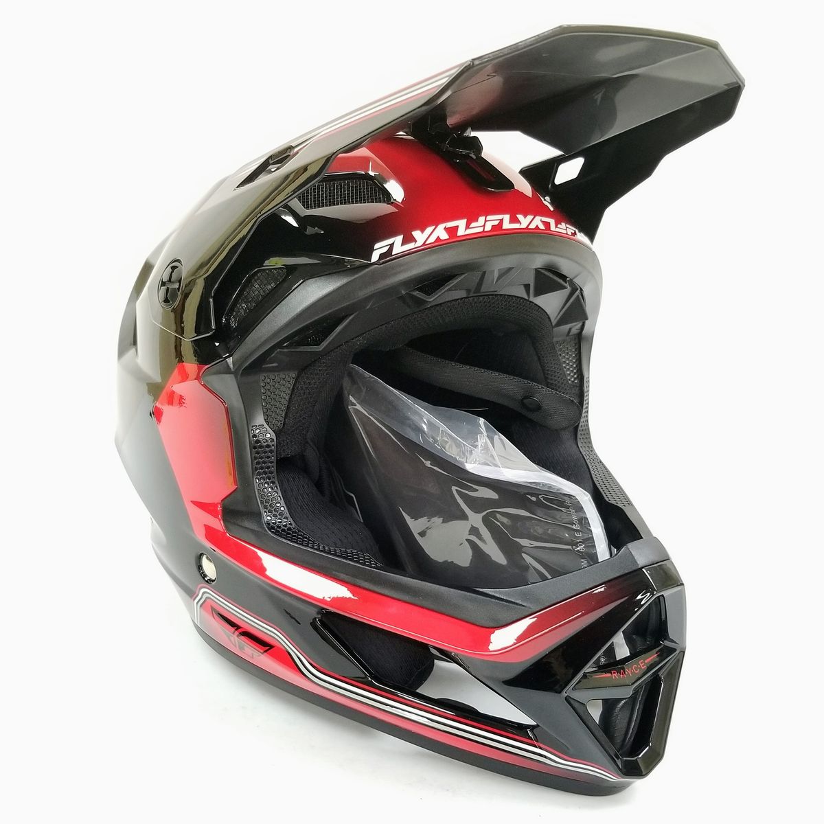 Fly Racing Rayce Repeat Bicycle Helmet Black/Red Size X-SMALL (73-3622XS-L-R1-S3)