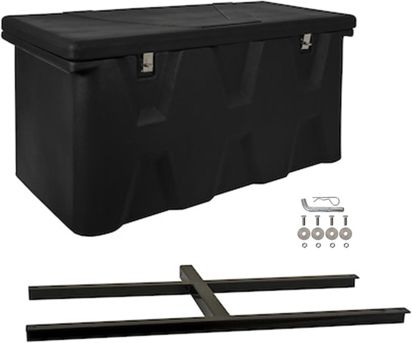 Waterproof Hitch Mounted Cargo Carrier Chest with Steel Frame