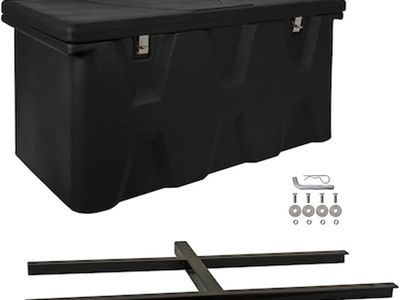 Waterproof Hitch Mounted Cargo Carrier Chest with Steel Frame