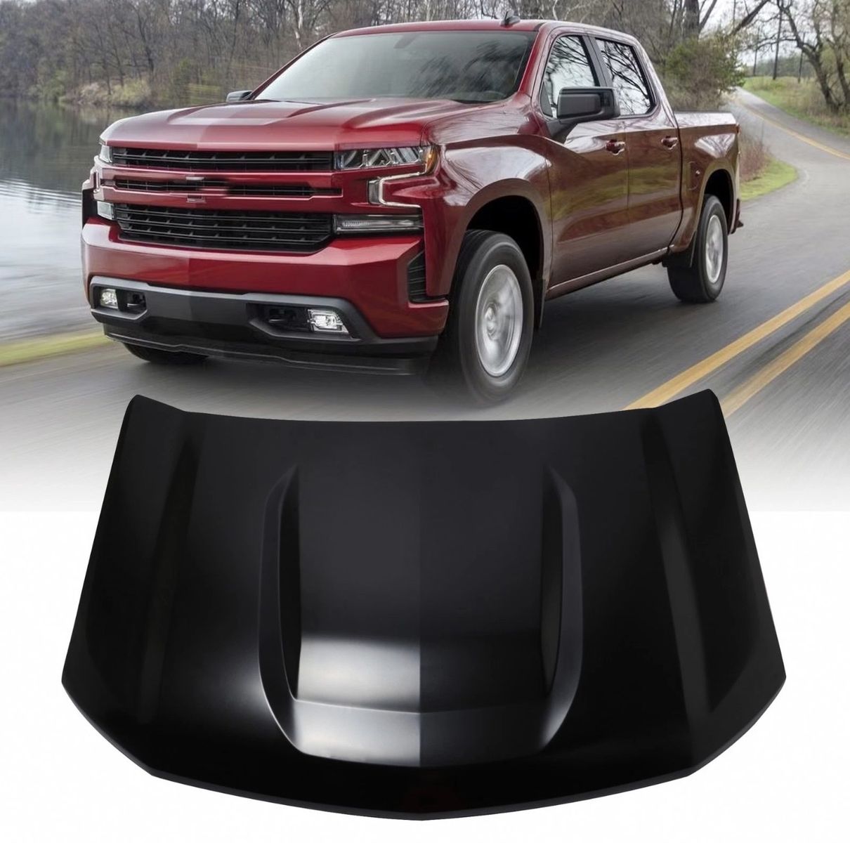 Front Hood Panel Aluminum For Chevy Silverado 1500 2019-2023 GM84610675 84610675