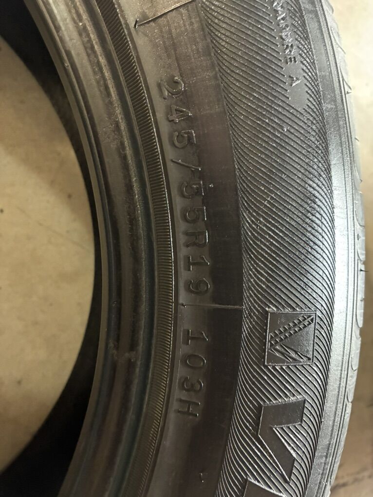 4 Used Tires For Sale // 245/55 R19