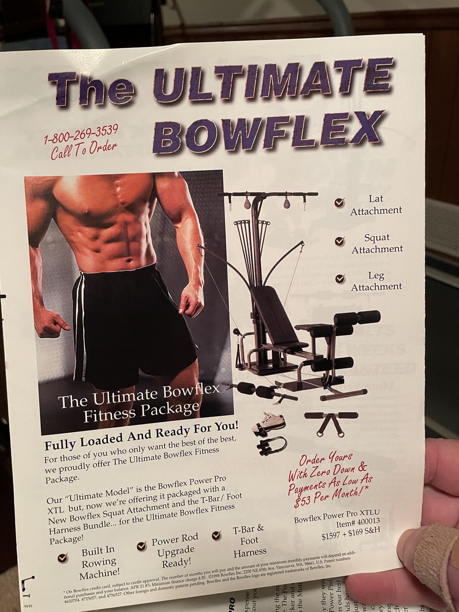 Bowflex Ultimate Home Gym XTL - 310lb Resistance, Rowing, Leg Attachment, Pulldown, Folds for Storage