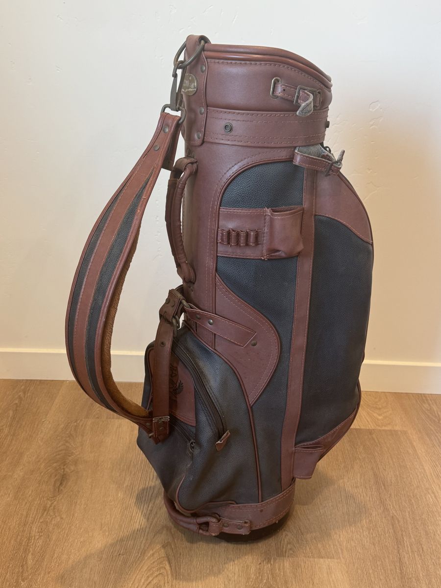 Wilson Country Club Golf Bag Brown Black Leather