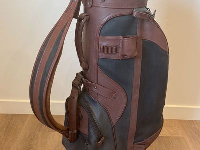 Wilson Country Club Golf Bag Brown Black Leather