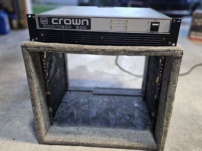 Free custom built Audio rack and crown amplifier