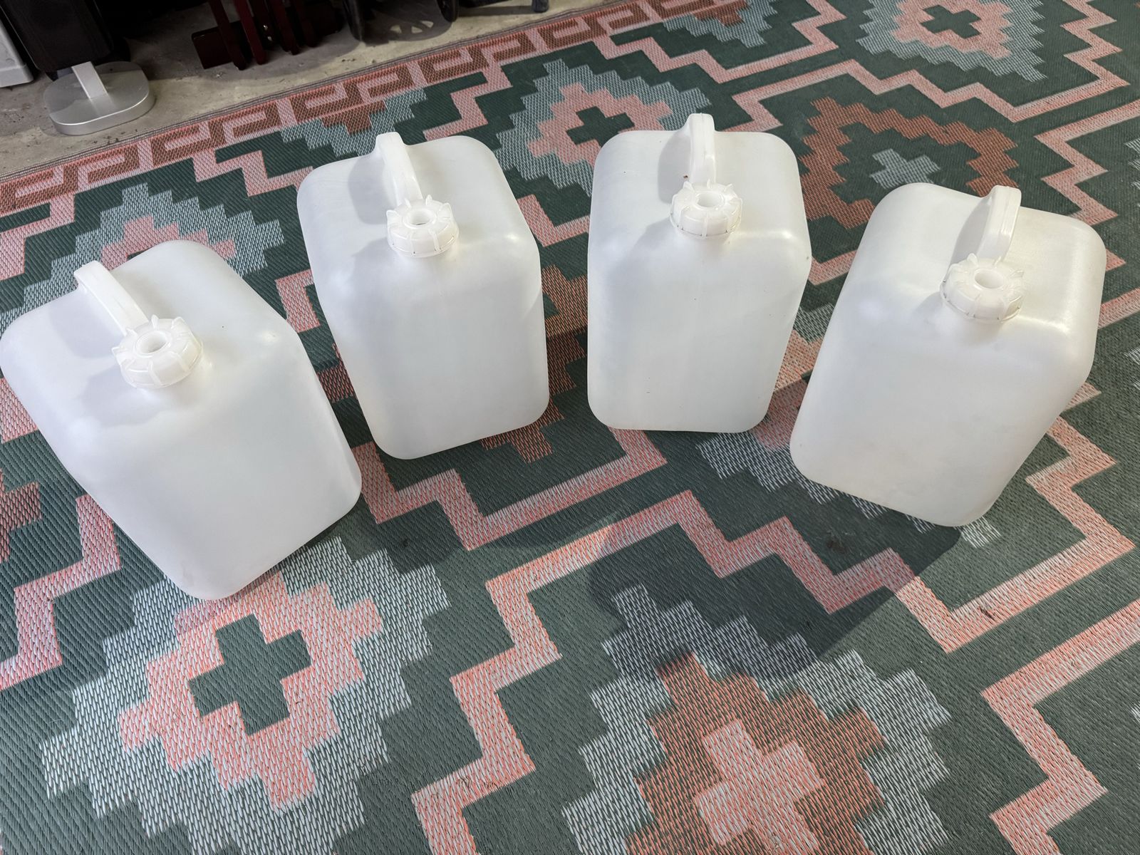 4x Clear Water Jugs