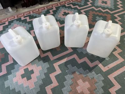 4x Clear Water Jugs