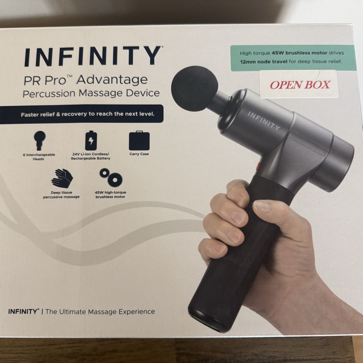 Infiniti Massage Gun Open Box