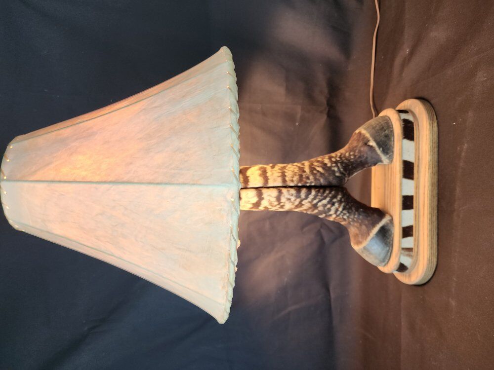 Zebra leg lamp
