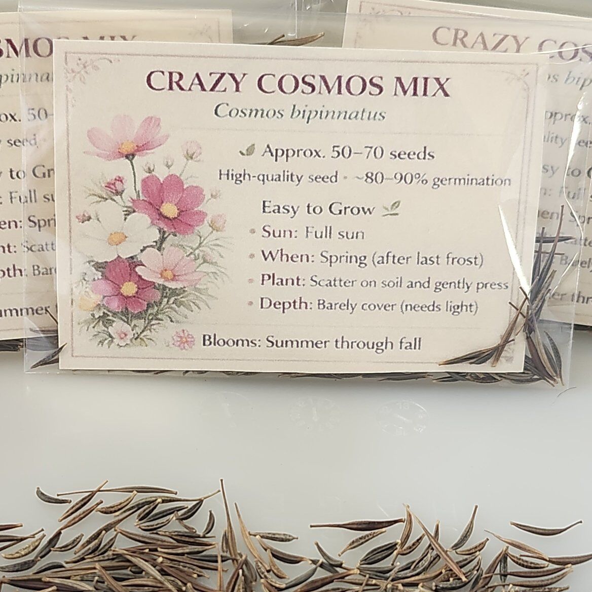 Crazy Cosmos Seeds – $5 per Pack