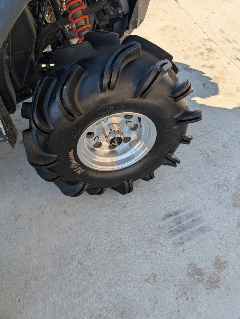 Polaris mud and snow tires and wheels