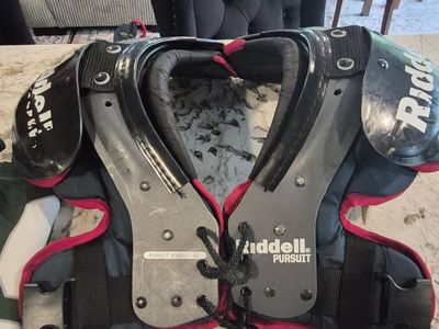 Boys youth football pads and accessories.