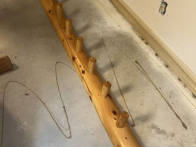 Log Coat Rack
