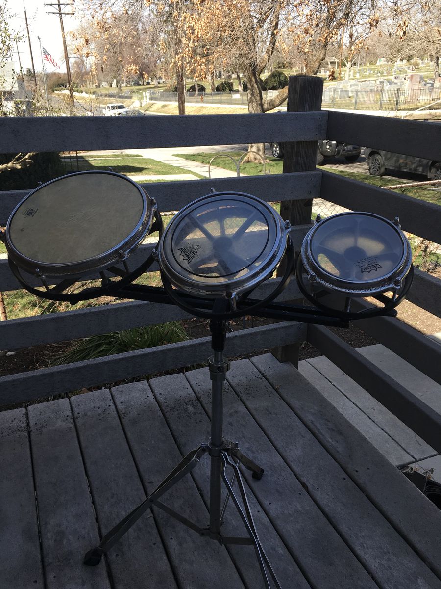 Vintage Remo Roto Tom 6-8-10  With Stand