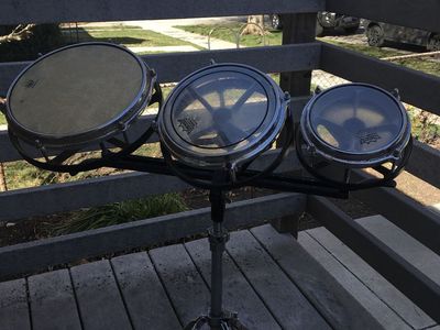 Vintage Remo Roto Tom 6-8-10 With Stand