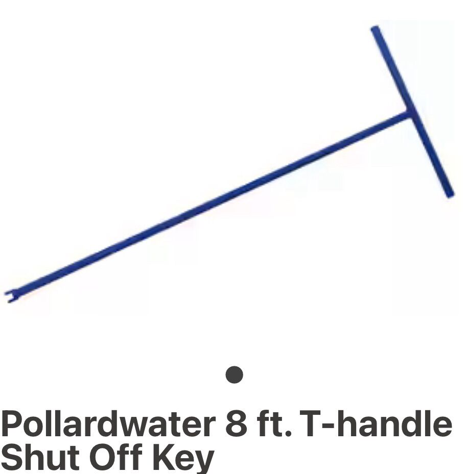 8' Water T Handle Water Valve Shutoff Key