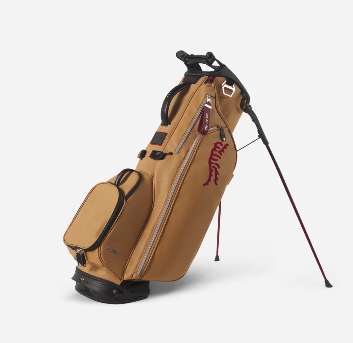 Sun Day Red x Vessel Golf Stand Bag Tan Luxury Golf Bag