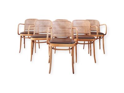 Six vintage Cane Chairs