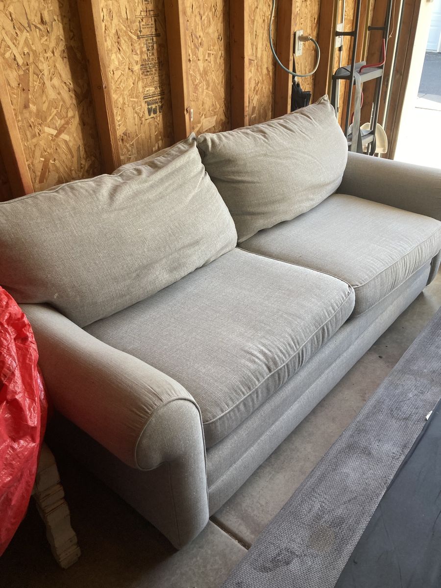 Gray Bassett couch