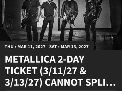 Metallica at the Sphere in Las Vegas - FIRST ENTRY GA tickets