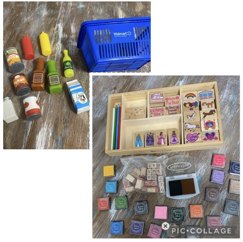 Kids Play Kitchen Food, Melissa & Doug Stamp Set