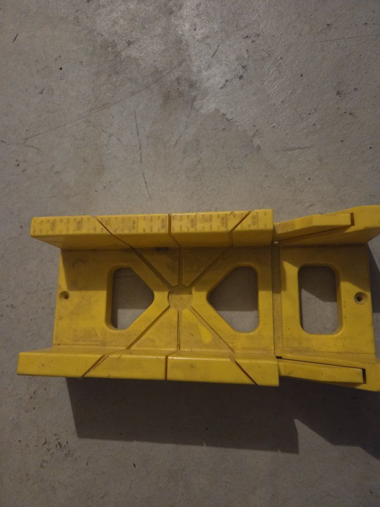Yellow Plastic Miter Box Saw Guide