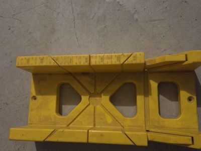 Yellow Plastic Miter Box Saw Guide