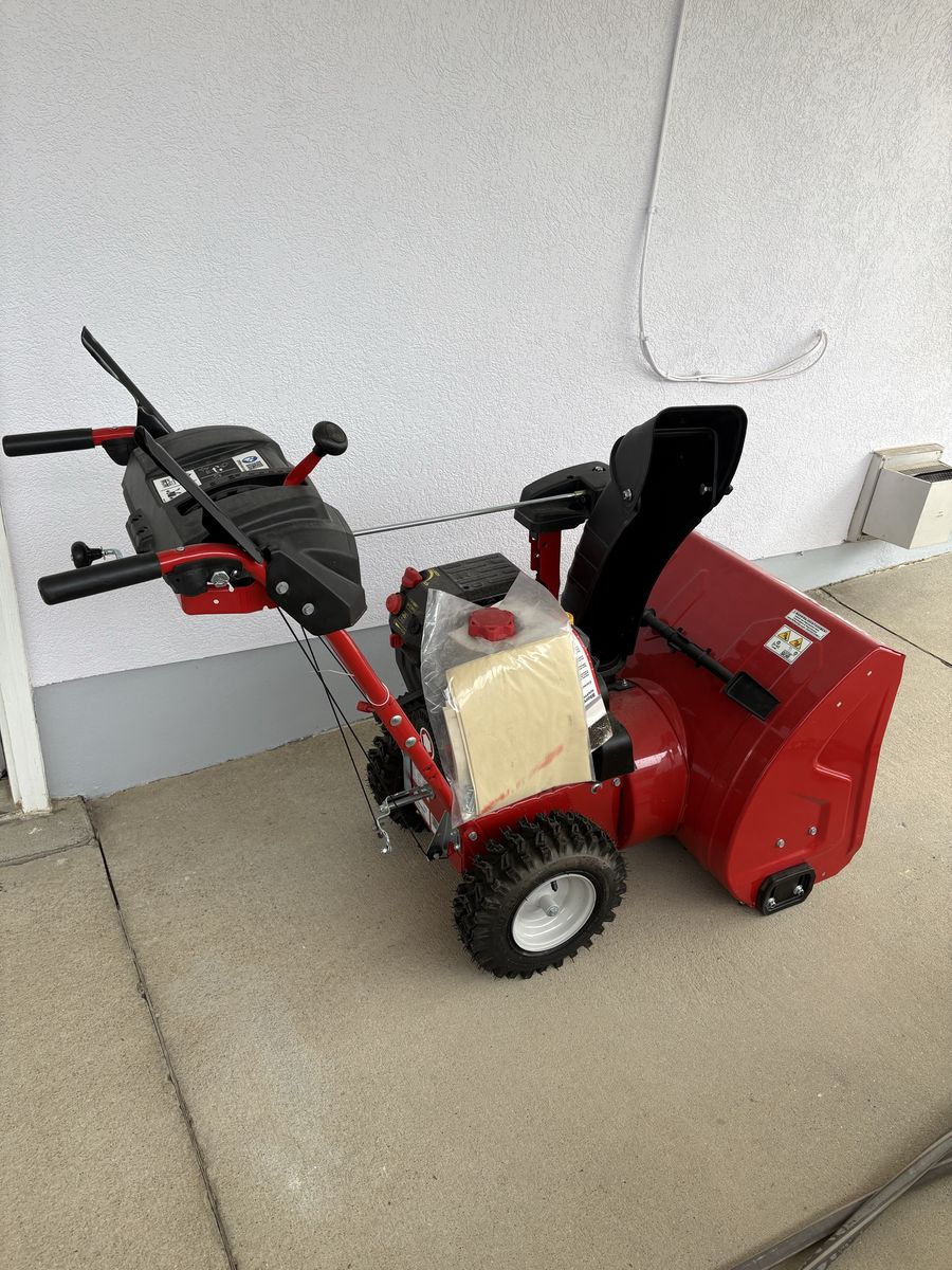Troy built storm 2420 two stage gas snow blower 24” wide new never used