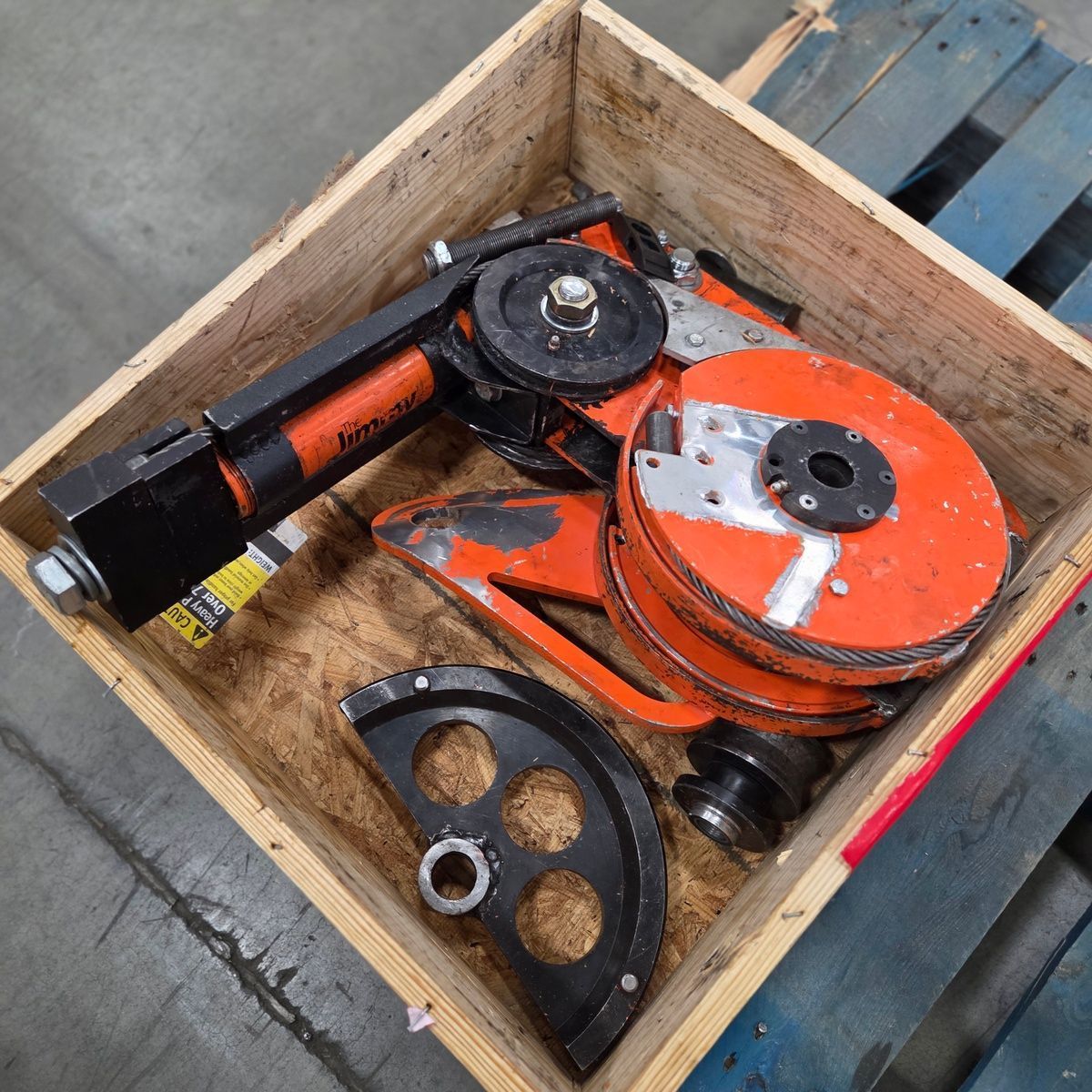 Pacific Benders Jimmy Rebar Bender - Model 5005801 - Hydraulic/Manual Tool