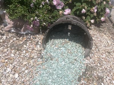Free White and Light Green Decorative Landscape Rocks for Garden