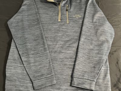 Callaway Men's Blue Heather 1/4 Zip Pullover Jacket Size Large