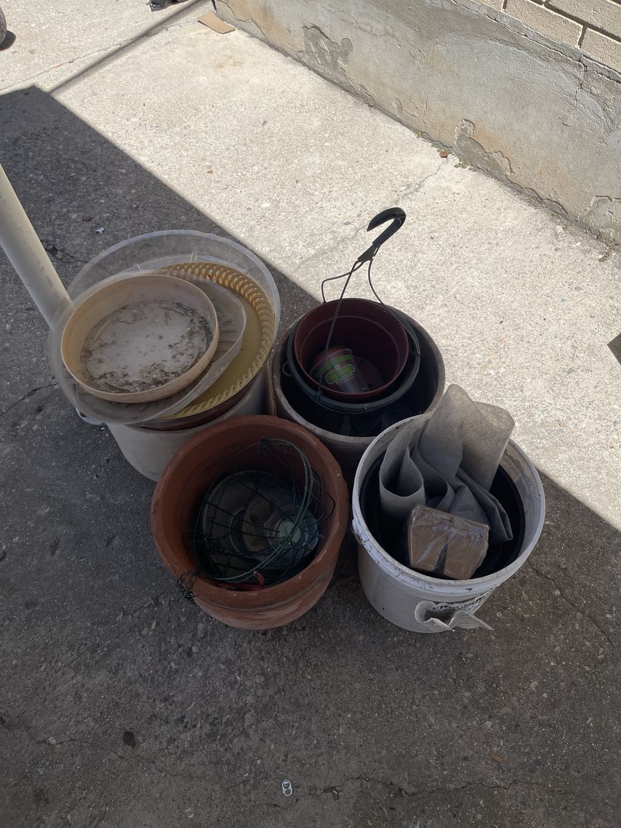 Assorted Garden Pots & Planters - Various Sizes, Used Condition *FREE*