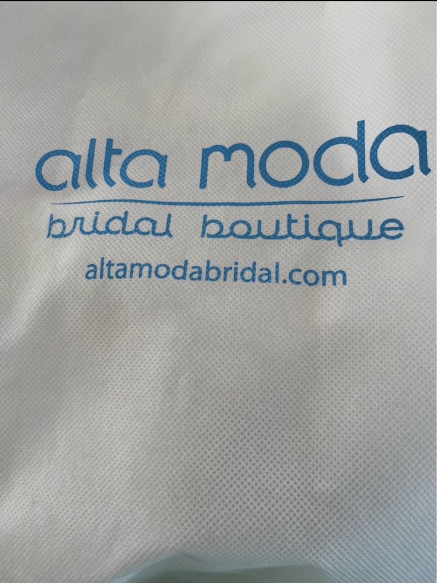 Alta Moda Bridal Boutique Long Sleeve Wedding Dress - White, Lace & Pleated Skirt