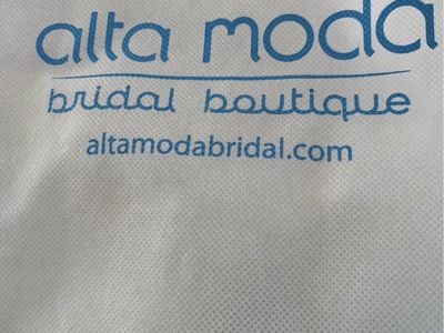 Alta Moda Bridal Boutique Long Sleeve Wedding Dress - White, Lace & Pleated Skirt