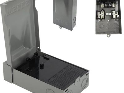 New Wells 60 Amp Fuse 120/240VAC AC Disconnect Box