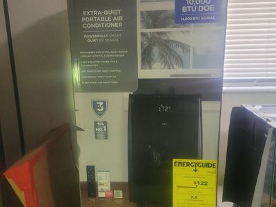 TCL S-Series Extra-Quiet 3-in-1 Portable Air Conditioner 10,000 BTU DOE T10PS3SB