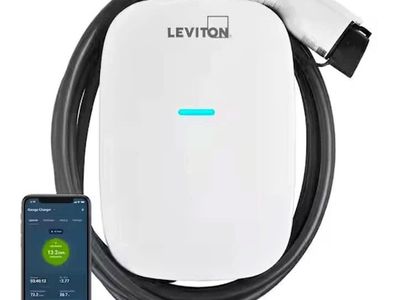 LEVITON LEVEL 2 EV CAR CHARGER STATION EV32W 32A 208/240 VAC 18 ft. CABLE Hard Wire