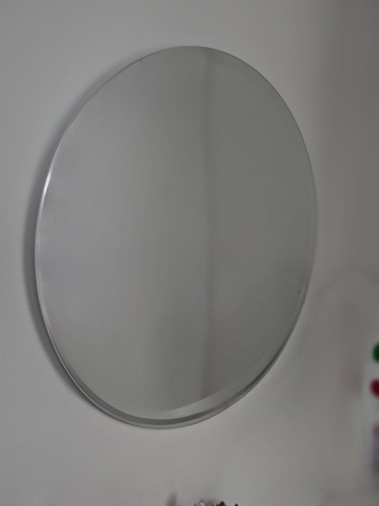 30 inch circle frameless mirror