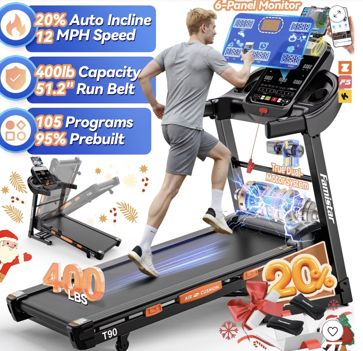 $200 off! New in Box - T90 Famistar Treadmill