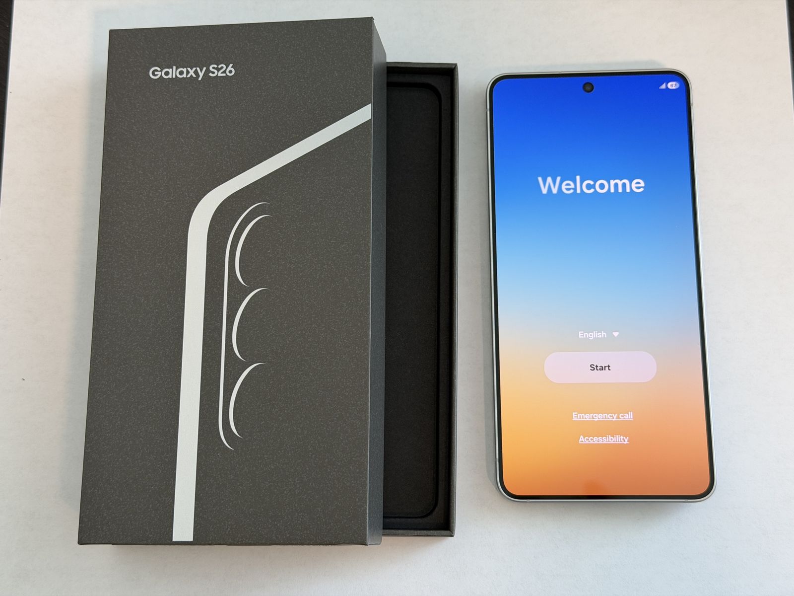 Samsung Galaxy S26 Smartphone White New in Opened Box TMOBILE 