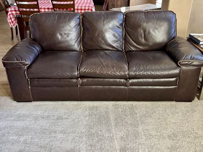 Brown Leather Couches