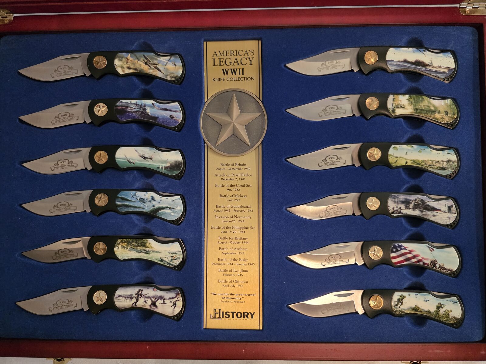 World War II Commerative Knife Set