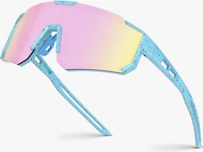 Fanshen Sport Sunglasses with Splatter Frame