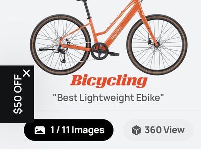 Velotric Tempo Lightweight City Ebike - Orange, Best Seller
