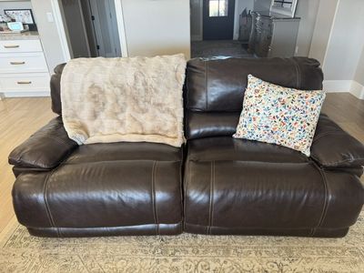 Leather Reclining Couch