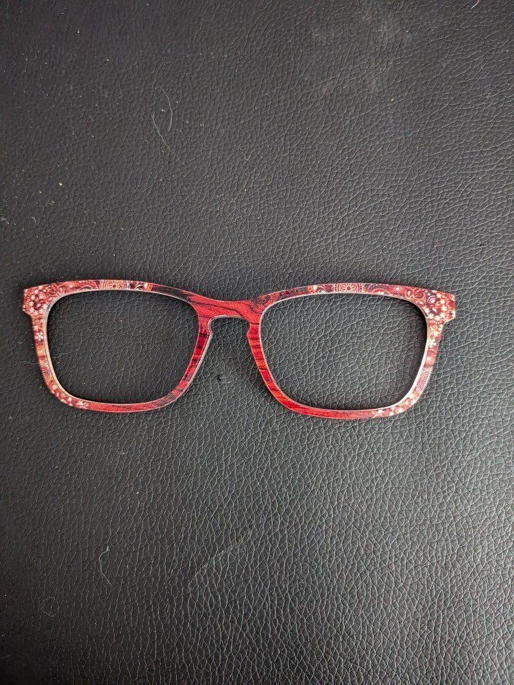 PAIR Eyewear Frames for the Casper - Decorative Red/White