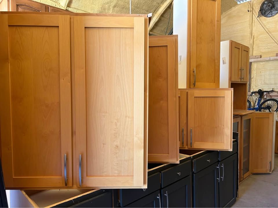 Craft Room or Kitchen Maple Cabinets