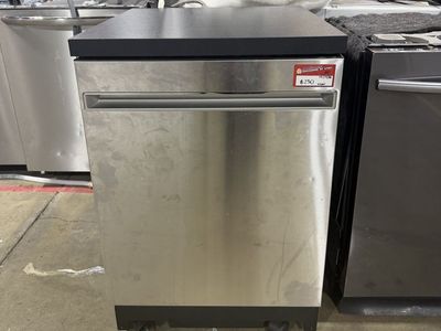 GE Appliances Stainless Steel Portable Dishwasher with Top Controls - Used