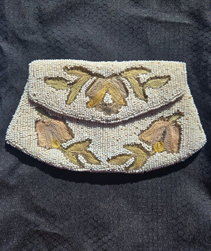 Vintage Handmade beaded purse