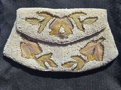 Vintage Handmade beaded purse